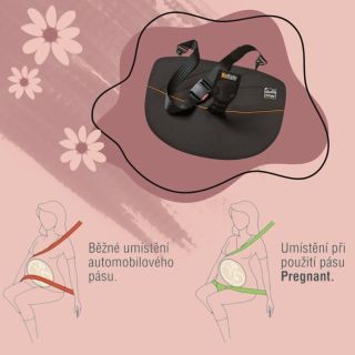 Jeden pás - dva životy 🩷🤰🏻 Pregnant iZi Fix je přídavná pomůcka pro 3- bodový pás auta, který drží klasický pás mimo...