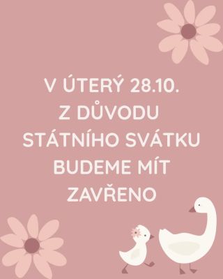 Budeme se na vás těšit zase ve středu 🩷